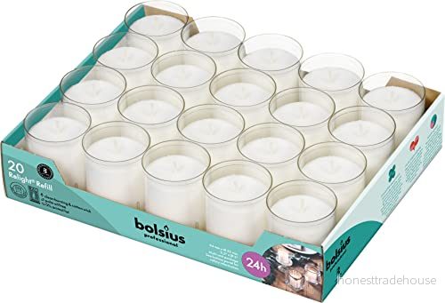 bolsius behållare med basiskt vax, 20 stycken 8717847066633