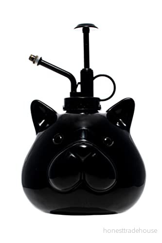 Fisura Växtspruta i form av en svart katt. 500 ml sprayflaska. Keramisk växtdimma med plastmunstycke. 19 cm x 12 cm. 8435436726729