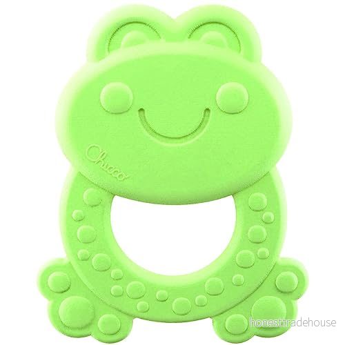 Chicco Tandgroda, tandleksak med bubblor i lättnad, tillverkad mjuk bioplast, Italien för barn från 3 till 18 månader 8058664136506
