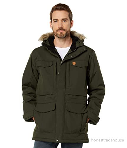 Fjällräven Nuuk Parka för män, Djup skog, XS 7323450789190