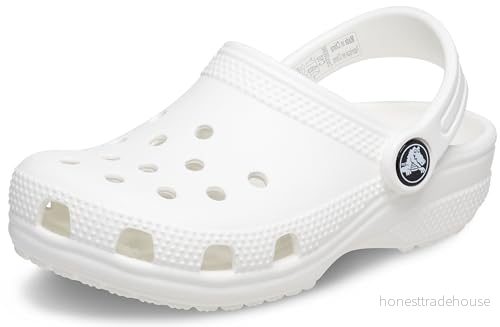 Crocs Classic Clog T unisex barn, White, 27/28 EU 191448733015