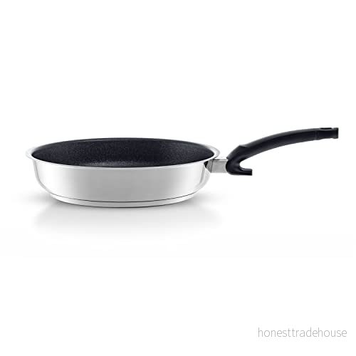 Fissler Adamant Premium/belagd rostfri stekpanna (Ø 24 cm) non-stick-beläggning, reptålig induktion, svart 4009209374741
