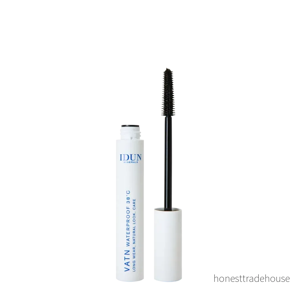 IDUN Minerals vattenfast Mascara Vatn. Ger långa separerade fransar och är upp till 38 grader, tvättas av med vatten Svart 7340074750030