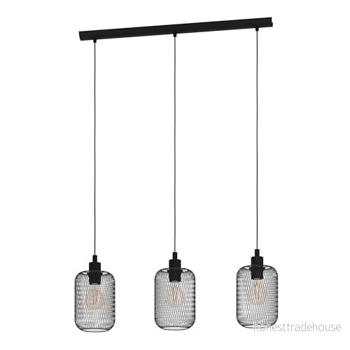 Eglo Wrington Hänglampa – L 74 cm – Svart – Stål 9002759433338