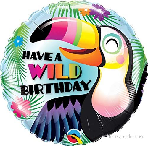 Folat Tropisk Toucan födelsedagsfolieballong 45 cm 71444786591