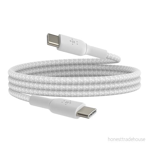 Belkin Boost Charge USB C Braided Cable 1 Meter Vit 745883788286