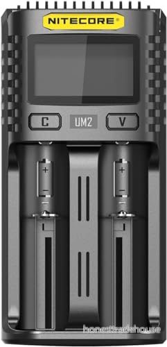 Dermacol DC UM2 Nitecore universell laddare UMS2 1500mA USB vuxen unisex, svart, l: 152 x 73 H:40 6952506492787