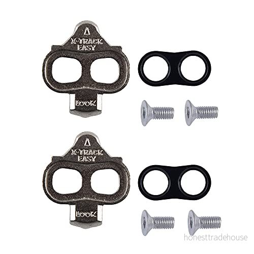 LOOK Cycle Tacchette X TRACK EASY A Sgancio Rapido Multidirezionale Ingombro Ridotto Leggerissime Libertà Angolare 6 per MTB, Compatibili con lo Standard SPD 3611720145000