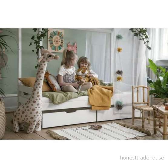 Hoppekids Ida Marie Hussäng 70×160, Vit 5706558036267