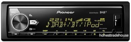 Pioneer MVH X580DAB AN inkl DAB antenn, 1 DIN bilradio med DAB+, RGB, tysk menynavigering, Bluetooth, USB, AUX ingång, iPod/iPhone direktkontroll, handsfreesystem, Smart Sync 4988028011306