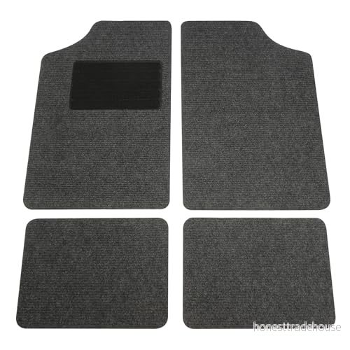 CARPOINT Malibu 0318118 Ensemble de tapis sol avant et arrière 4 anthracite 8711293022670
