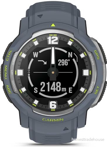 Garmin Instinct Crossover, Smartwatch, Blue Granite 753759305727