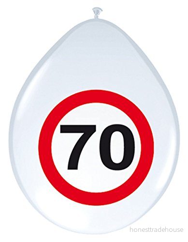 Folat 70 års trafikskyltballonger 8 stycken 8714572053877