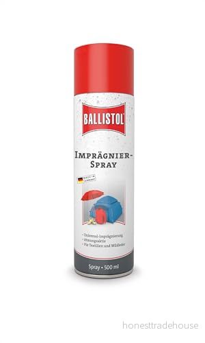 BALLISTOL 25010 impregneringsspray Pluvonin 500 ml universell impregnering, andas, textilier och mocka 4017777250107