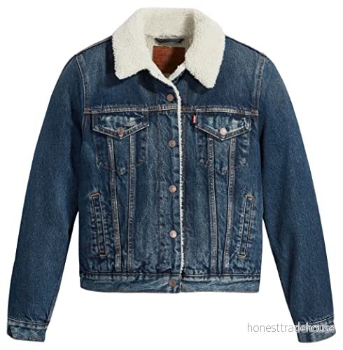 Levi's Original Sherpa Trucker Jeansjacka - Blå - Storlek M 5401128258581