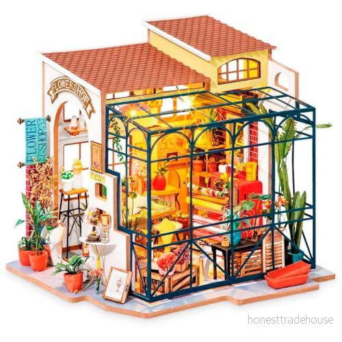 Kit de modèle boutique miniature DIY Robotime (EmilyFlowerShop) 6946785113150