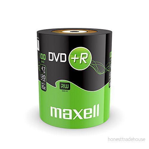 100 Maxell DVD+R 4,7 GB 16x hastighet i Shrink 4902580504991 100 Maxell DVD+R 4,7 GB 16x hastighet i Shrink 4902580504991