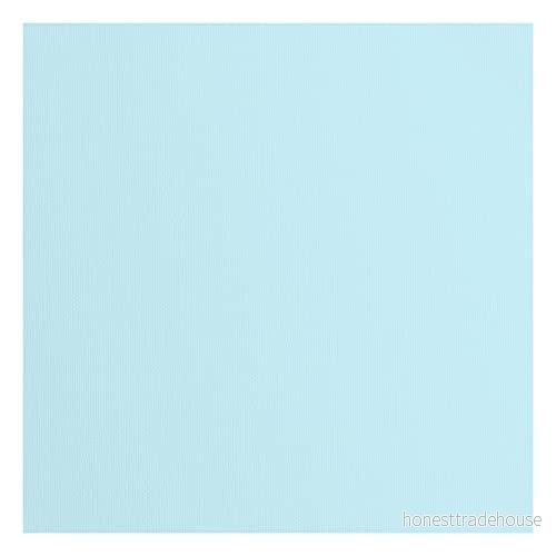 Vaessen Creative Florens texturerad kartong, havsblå, 216 gram, 30 x cm, 20 ark, för scrapbooking, korttillverkning, stansning och andra pappershantverk, cm 8716052200450