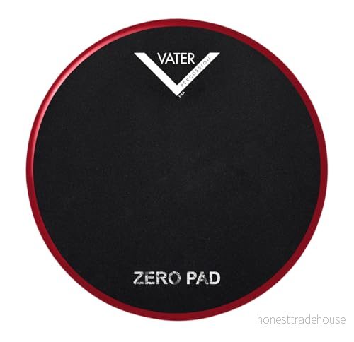 Vater Drumsticks VCBZ hacka byggare noll dyna 11″ 27,94 cm övningsplatta svart/röd 641652049193