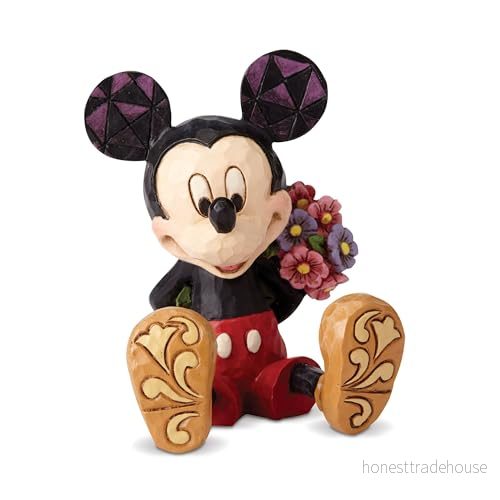 Enesco Disney Traditions Musse Pigg med blommor för Mimmi mus, sten, flerfärgad, 5 x 5,5 7 cm 45544878982