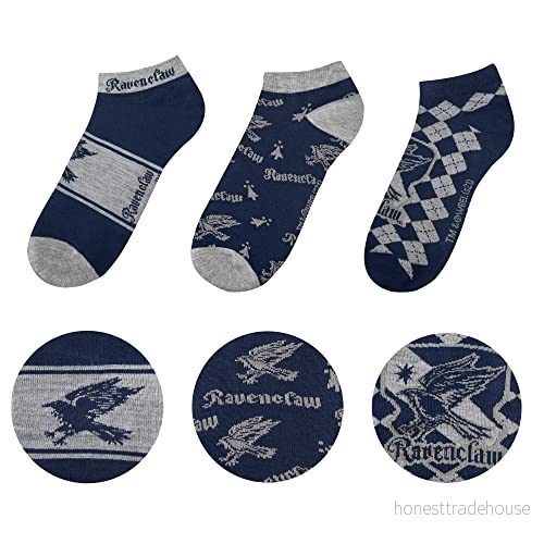 Harry Potter ankelstrumpor 3 pack Ravenclaw 4895205606647