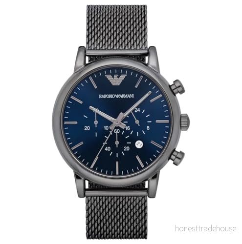 Emporio Armani Kronografklockor, Storlek: One Size, Grau ip 4053858700901