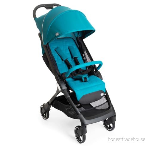 Chicco We Lätt och kompakt barnvagn från 0 månader till 22 kg, liggande barnvagn, enkel enhandsstängning, parasollhuv regnskydd, blå 8058664139675