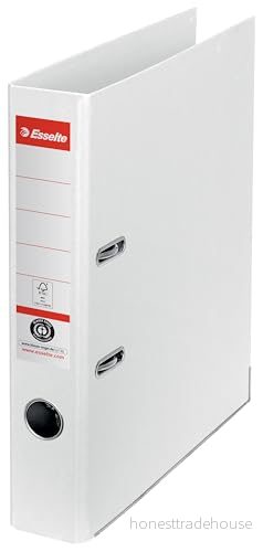 Esselte LAF Pärm nr. 1, 50 mm, 100 % återvunnen kartong, FSC®, Vit 4049793069272