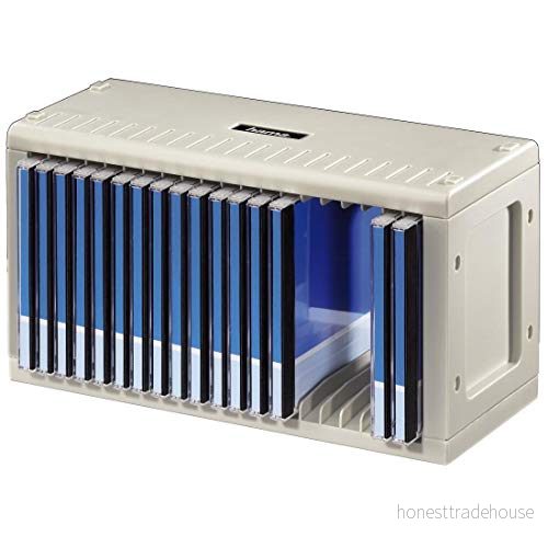 Hama CD ställ för 20 skivor (CD förvaring att hänga eller stå, platsbesparande, litet stativ, kontoret vilket rum som helst), grå 4007249484024