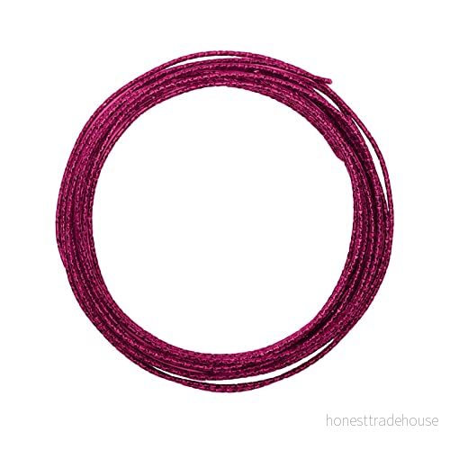 Vaessen Creative 24266 006 aluminiumtråd prägling rund smycke 2 mm x 5 m, böjlig smyckestråd, aluminium, rosa, 500 0,2 0,1 cm 8716052186259