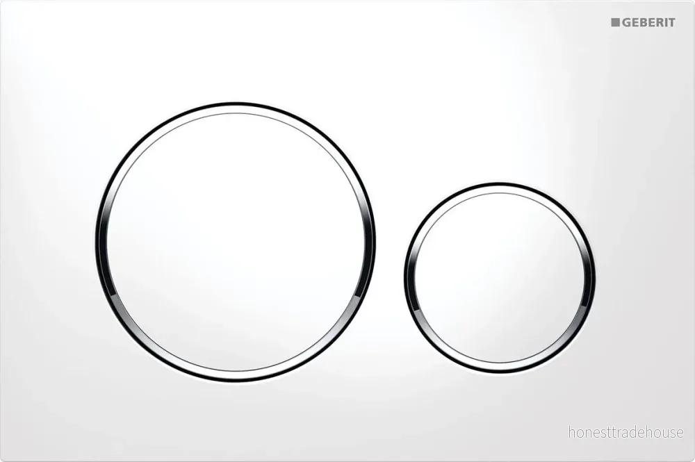 Geberit Sigma 20 Spolplatta - Vit/krom 4025416544562