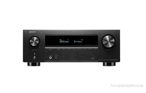 Denon AVR X2800HDAB 7.2 kanals AV mottagare, HiFi förstärkare med Dolby Atmos, DTS:X, 6 HDMI ingångar och 2 utgångar, 8K HDMI, Bluetooth, DAB, WLAN, AirPlay 2, HEOS Mulitroom, Alexa kompatibel, svart 747192138516