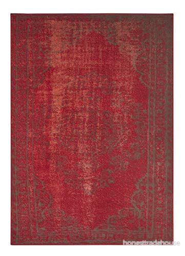 Hanse Home Velour matta Cordelia 80x150 cm Röd grå 4260578024327