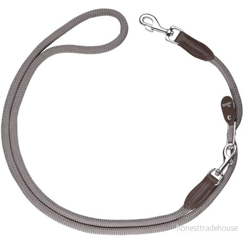 HUNTER FREESTYLE Vario koppel för hundar, robust, väderbeständig, 1,0 x 200 cm, grå 4016739465320