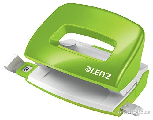 Leitz Hålslag WOW Mini 2 hål (EU) / 10 ark Grön 4002432123520